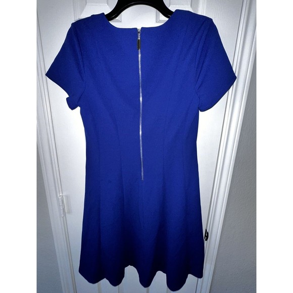Alyx Dress Size 10 Knee Length Blue Short Sleeve Work Career Wear Elegant - Picture 2 of 5